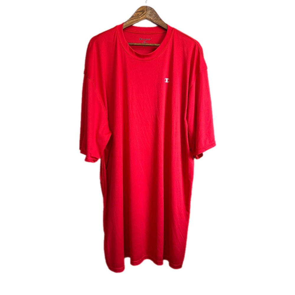 Champion Mens 3XT Red Double Dry Anti Odor T Shirt Performance Athletic